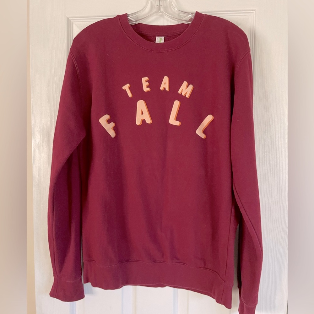 TEAM FALL Cranberry Sweatshirt